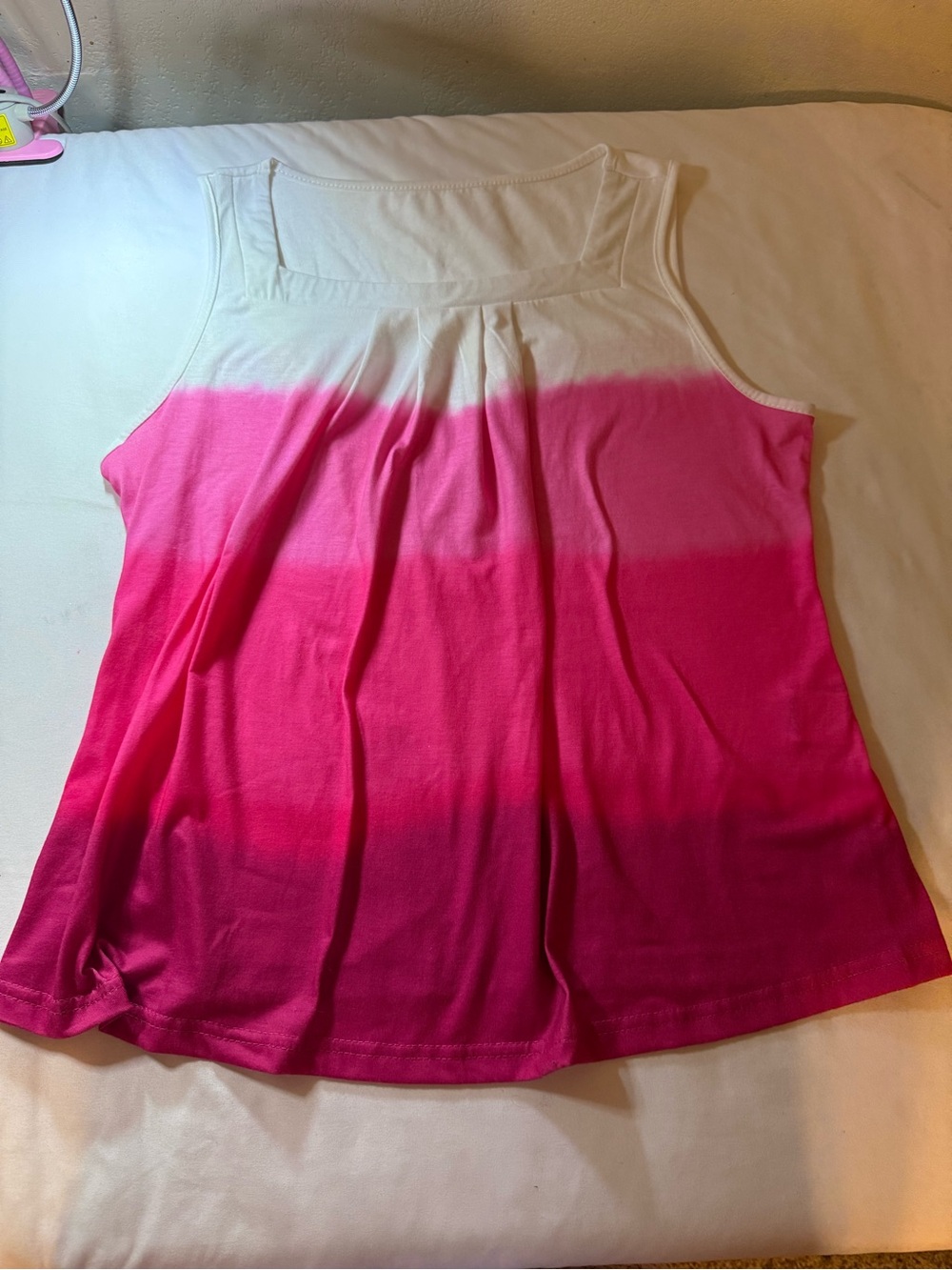 Women’s Ombre Pink Tank Top - Sleeveless Summer Top